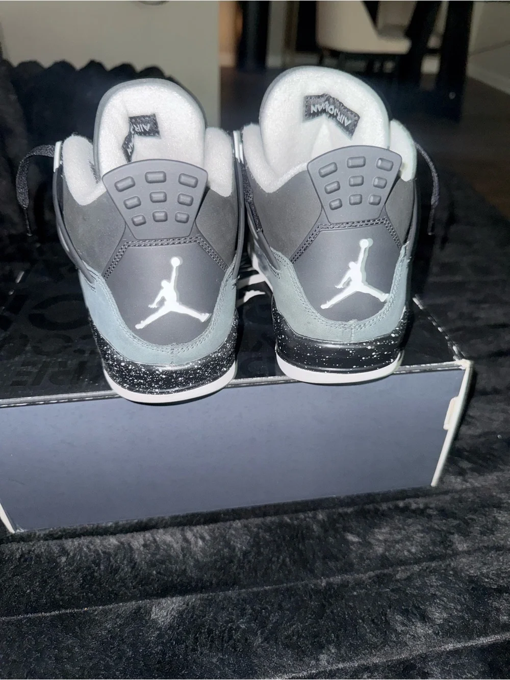 Air Jordan (Fear) 4 Retro Grade School - Gray / Black